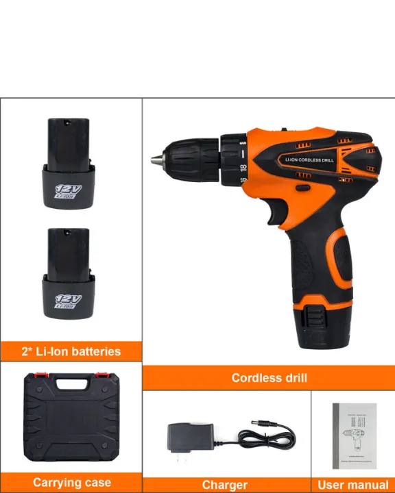 12V%20Wireless%20Power%20Electric%20Drill%20&%20Screwdriver%20with%202%20Batteries%20-%20Image%204