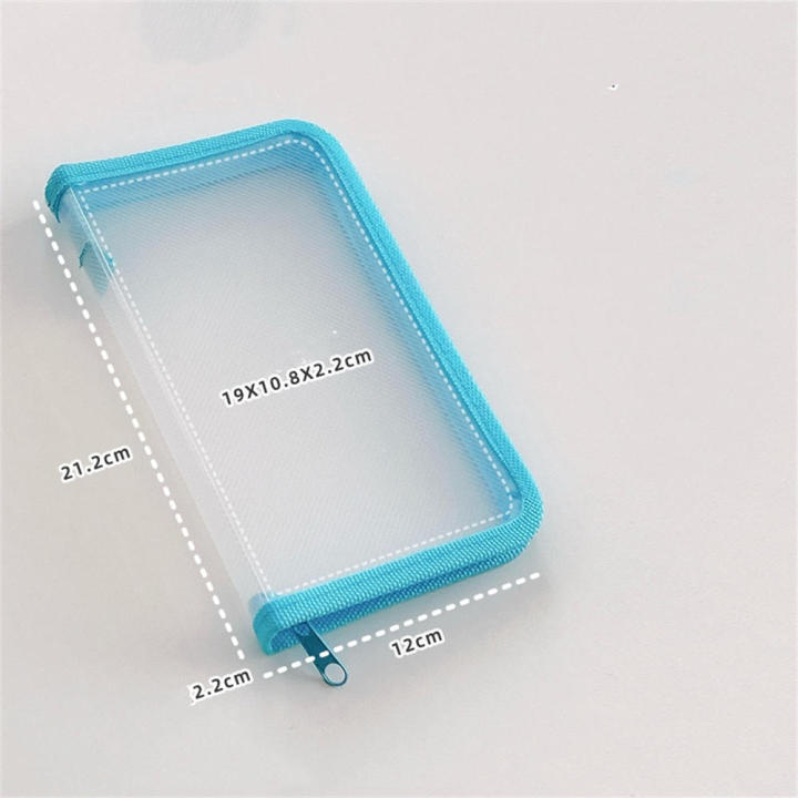 Zippered%20File%20Folders%20Compact%20Lightweight%20Transparent%20Zipper%20Bag%20A6%20Size%20Waterproof%20Stationery%20Storage%20for%20Stationery%20School%20-%20Image%208