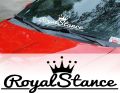 Royal Stance Sticker for Car Crown JDM Vinyl Reflective Front Windshield Window, Car Sticker. 