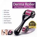 Derma Roller 0.5mm – 540 Titanium Microneedles for Hair Regrowth, Beard Growth & Skin Care | Acne Scars, Wrinkles & Face Treatment Tool. 