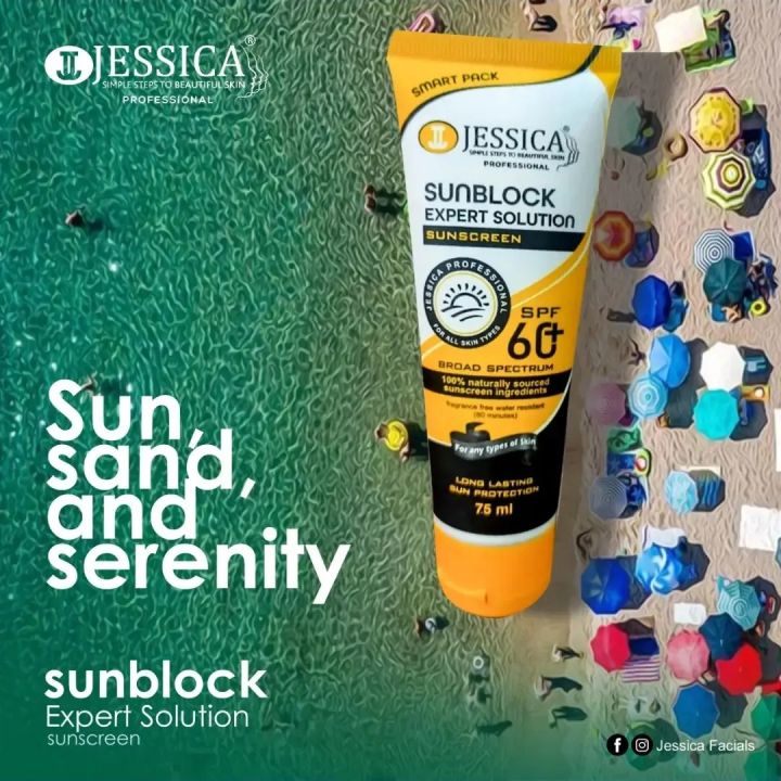 Jessica Sunblock SPF 60+ Expert Solution - 75ml