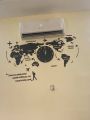 World Map Wall Clock. 