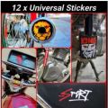 12 X Sticker Kit for Motorcycle Honda 125 Sticker Pack Vinyl Waterproof Reflector Designs. 
