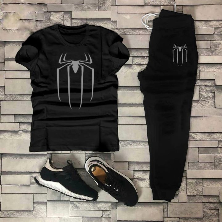 TRACKSUIT%20-%20Black%20Summer%20Printed%20Tracksuit%20For%20Men%20&%20Boys%20-%20Soft%20and%20Comfortable%20Fabric%20T%20Shirt%20&%20Trouser%20Printed%20Tracksuit%20-%20Image%202