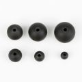 6-16mm Matte Black Acrylic Pearl Round Beads Imitation Pearl Beads for Jewelry Making. 