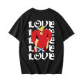 Oversized Men And Womens Tshirts Dropped Shoulder Short Sleeve Printed Tops Summer New Korean Style Loose Fit T-shirt. 