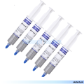 Pack of 05 Heat Sink Thermal Paste for CPU  Thermal Grease Paste for GPU HY510. 