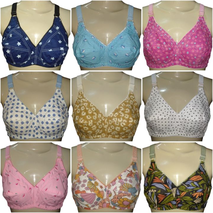 Pack Of 4 Bra For Women, Multicolor Printed ( Assorted Colors) Brazier Blouse