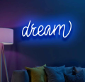 Dream Neon Sign - Illuminate Your Ambitions with Neon Brilliance Neon Light  Neon lights  Neon lights for room  neon lights for room name  lights for decoration   lights for room decoration  Wall Decoration items  Wall Decoration items for home. 
