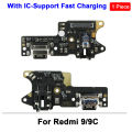 Base port connector B charger bottom 9C 9T supports Xiaomi Redmi 9 9A 12C US cable module fast charging board. 
