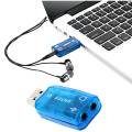 Sound Card USB Audio Interface External 3.5mm Microphone Audio Adapter Soundcard for Laptop PS4 Headset USB Sound Card. 