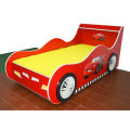 Furnishoo Mcqueen 95 Car Bed With Front Lights Sale in Pakistan - Kids Car Bed - Red Car Bed. 