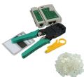 Cable tester -  Cable tester digital - RJ45 and RJ11 Tester - RJ45 Jointer - Plase - LAN Cable Connector - LAN Cable Connector Tool - LAN Cable Connector Tester Tool - Network Cable Crimp - Network Cable Crimper. 