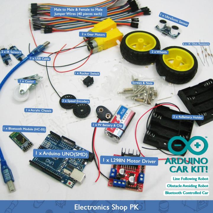 Most Complete Arduino UNO R3 Starter Robot Car Kit for Beginners!