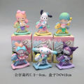 Sanrio Blind Box Childlike Heart Trojan Horse Kuromi Surrounding Melody Handmade Egg Twister Toy If Come to Decorate. 