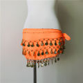 Shinning 3Rows Gold Coin Belly Dance Costume Hip Scarves Skirt Belt Dancing Wrap. 