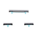 3Pcs Power Switch on/off  Volume Side Buttons Part for Samsung Galaxy S8/S8P(Silver  and Black). 