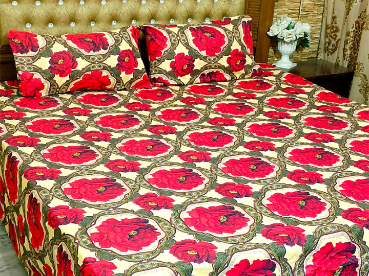 Crystal%20Cotton%20bedsheet%20with%202%20pillow%20covers%20-%20Image%202