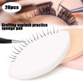 20pcs Beginner Lash Map Chart Wispy Lashes Pratice Chart Eye Shape Sponges Reusable Lash Extension Practice Lash Mapping. 