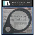 75mm High Quality Large Magnifier Glass, Dellii, Double Lens (2.5X & 5X), Clear Convex Lens. 