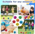 Rubber Moon Ball Bouncy Coral Kickball Light Weight High Jump bounc Anti Stress Moon Crater Ball (Multicolor). 