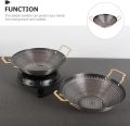 Stir-Fry Pan Stainless Steel Wok Pan Boiling Pot Nonstick Frying Pans Fry Honeycomb Wok With Double Handles For Cookware Honeycomb Kitchen Pot Griddle Metal Cooking Pot Wok. 