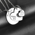 Carat Sister Matching Necklace Set Long-lasting Three Sisters Necklace Set. 