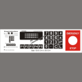 TATSUNO FUEL DISPENSER GDA KEYPAD STICKER. 