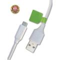 Original Micro High-Speed USB Charging Cable / data cable - Infinix  High Quality Fast Charging Cable For Android Mobile Phones - Best Data Cable (8600) for Phones - With Data Transfer Feature - White Color - 1M Length. 