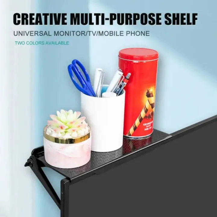 Home%20Office%20Storage%20Rack%20Adjustable%20TV%20Screen%20Top%20Shelf%20Holder%20Computer%20Monitor%20Desktop%20Screen%20Top%20Shelf%20Organizer%20Bracket%20-%20Image%203