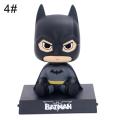 8cm Batman Big Doll Figurine Stand Bobblehead Spring Toy Car Dashboard Decor. 