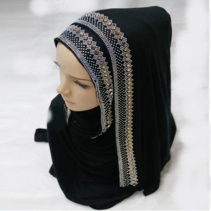 Stoler scarf black stoller scarf hijab chifdon Black stole
