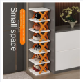 3,4,5 and 6 Layers Stackable Shoe Rack Easy-assembled Shoe Organizer and Storage Plastic Shoes Cabinets Space-Saving Closet Shoes Shelf. 