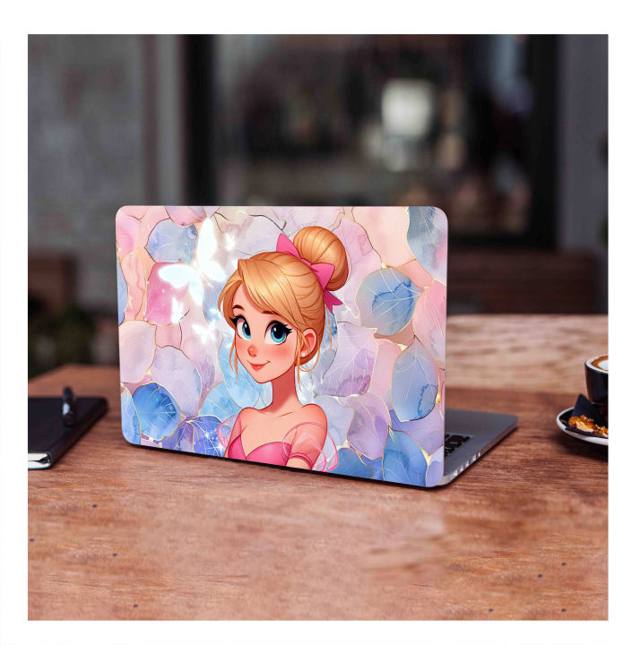 preety girl_Laptop back cover / skin / sticker for girls / - Vinyl ...