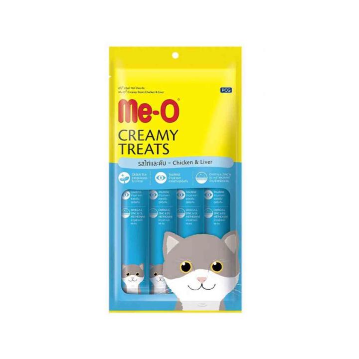 Me-O Creamy Treats For Cats and Kittens | MeO Creamy Treat with chicken and liver