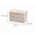 Kawaii Sanrio Girls Cinnamoroll Desktop Storage Box Kuromi Melody 6 Grids Drawer-type Stationery Desk Accessories Organizer Box. 