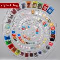 Thick 0.24mm 100pcs Mini Cute Zip lock Bags Plastic Packaging Bags Plastic Zipper Bag Ziplock Pill Jewelry Packaging Pouches. 