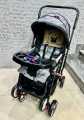 2 in 1 Handle 8 Big Wheels Pram For Kids With Food Tray Suitable For Newborn to 5 years Multicolors. 