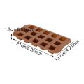 Square Shape Silicone Chocolate Mold 15 Cavity. 
