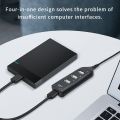 USB HUB 2.0 High Speed Ultra Slim for PC Laptop Computer Extension Windows 4 Port Socket Splitter Cable Adapter Accessories Hub（USB 2.0 HUB White）. 