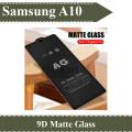 Samsung A10 9D Matte Glass Protector, Full Edge To Edge Black Screen Protector For Samsung A10. 