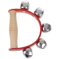 XHHDQES Tambourine Handbell Baby Kid Child Early Educational Musical Instrument Rhythm Beats Shaking Small Jingle Bell Toy Tool. 