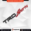 Toyota Reiz Camry TRD Sports (Black Red) car personality trd car sticker car label carbon fiber modified metal tail label in the net labe. 