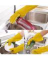 Techmanistan Easy Cleaning Dishwashing Pair of Sponge Fingers Cleaning Gloves Reusable Sponge Gloves for Washing Dishes, Pet washing, High Quality Gloves. 