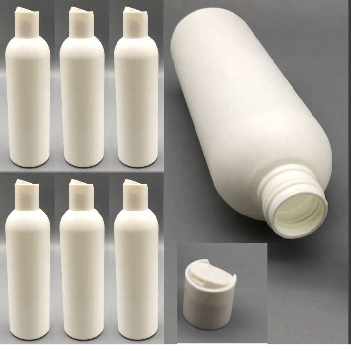 Empty Plastic Push Bottle 225ml White / Empty Bottles for Hair Oil / Lotion Bottles Empty Push Bottles Hair Oil Empty Bottle