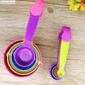 10 Pcs Measuring Spoons - Measuring Cups - Multicolor. 