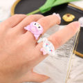 Cartoon Sanrio Kuromi Pochacco Openning Adjustable Ring Cute Jewellery  Birthday Gift Men and Women. 