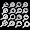 Pack Of 10 Coffee Art Stencil Random Design. 