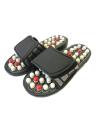 Foot Massaging Slippers - Black. 