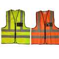 Hi Viz Reflective Jacket with 2 Pockets and card pocket | Reflective Vest with Zip | Hi Vis Viz Neon Florescent Safety Vest High Visibilty Waist Workcoat Jacket with Pockets Zip. 